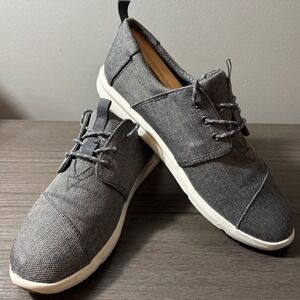 TOMS Del Rey Lace-up Cavans Sneakers Gray Size‎ 10